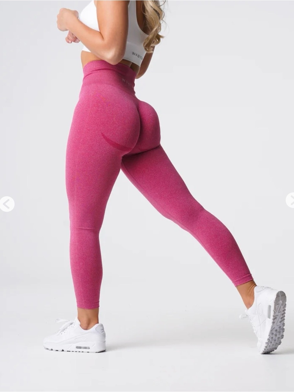 NVGTN High-Waist Pink Sculpting Leggings